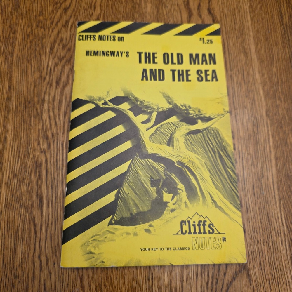 Cliffs Notes Hemingway The Old Man and the Sea Vintage 1973 Study Guide Unique